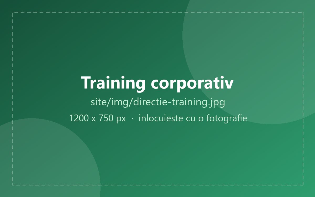 Training cu o echipă într-o sală de curs